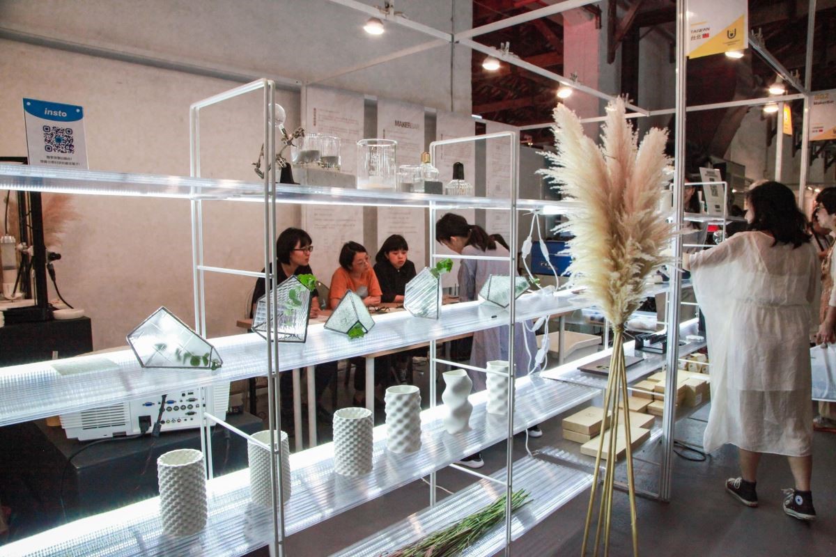 「材料館」裡,日本Maker Base和台灣Maker Bar帶來日本最流行的3D自造工作坊。 「材料館」裡,日本Maker Base和台灣Maker Bar帶來日本最流行的3D自造工作坊。